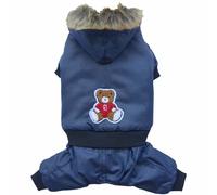 Anorak para perros con 4 patas y capucha tipo esquimal de DoggyDolly, azul marino