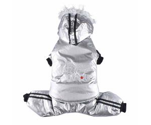 Anorak para perros Glitz & Glamour de DoggyDolly, plateado