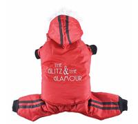 Anorak para perros Glitz & Glamour de DoggyDolly, rojo