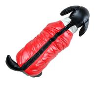 Anorak para perros sin mangas con forro cálido, rojo