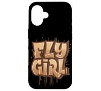Años 80 Años 90 R&B Rap Melanin Fly Girl Hip Hop Negro Carcasa para iPhone 16