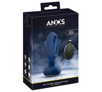 Anos RC Flicking Tongue Vibrador anal Blue 14,1 cm