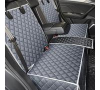 ANOSOSPECIAL Cubierta Asiento Coche Perro Gris XL,Funda Perro Impermeable y Resistente.Alfombra de Asiento de Estilo Protector Antidesliante,Fácil de Instalar Universal para SUV