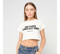 Another Cotton Lab Hot Girls Crop T-Shirt WMN blanco L