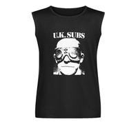 Another Kind of Blues by Uk Subs Vest Tank T-Shirt Men's Black Unisex Sleeveless Tops Tee, Negro , L