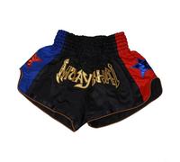 Anotherboxer - Pantalones cortos de Muay Thai para una transpirabilidad y flexibilidad óptimas (S negro)