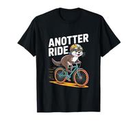 AnOtter Ride Linda Aventura en Bicicleta de Nutria Camiseta