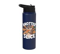Anotter Slice - Divertido Juego de palabras de pizza para amantes de la pizza Stainless Steel Insulated Water Bottle
