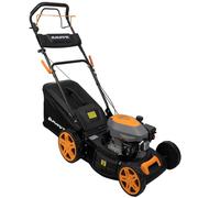 ANOVA - Cortacésped Eléctrico | 3,8 HP - 2,8 KW | Recogedor 65 L | 27,5 KG | 2800 RPM | Ancho Corte 46 CM | para Mantenimiento de Césped en Jardines y Zonas Verdes | Diseño Robusto