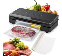 Anova Culinary Precision Sellador al vacío Pro, incluye 1 rollo de bolsa, para Sous Vide y almacenamiento de alimentos, negro, mediano