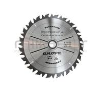 ANOVA Disco de Widia para Desbrozadora | 255 mm de diámetro | Grosor 3 mm | Eje 20 mm | Pastillas de metal duro | Disco Widia Semiprofesional 255x3x20 (antirrebote Recto)