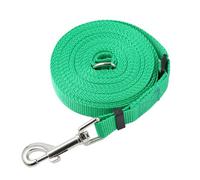 Anphly Correa para mascotas, cadena larga para perro, cuerda de seguimiento, cuerda para pasear perros, 6 m x 2 cm, verde, 1 pieza