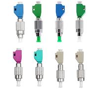 ANPTAIKE Adaptador óptico FC macho LC hembra brida de acoplamiento conector óptico OM3/OM4/UPC/APC monomodo multimodo híbrido cabezal de conversión combinado