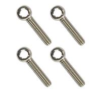ANPTGHT 4 pernos de elevación de hombro M10 x 40 mm, acero inoxidable 304 para maquinaria de hombro, anillo de elevación para válvulas de compuerta de tuberías, sujetadores de tubería de acero de