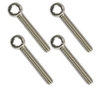 ANPTGHT 4 pernos de elevación de hombro M10 x 60 mm, acero inoxidable 304 para maquinaria de hombro, anillo de elevación para válvulas de compuerta de tuberías, sujetadores de tubería de acero de