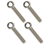 ANPTGHT 4 pernos de ojo de elevación de hombro M10 x 50 mm, acero inoxidable 304 para maquinaria de hombro, anillo de elevación para válvulas de compuerta de tuberías, sujetadores de tubería de acero