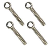 ANPTGHT 4 pernos de ojo de elevación de hombro M10 x 55 mm, acero inoxidable 304 para maquinaria de hombro, anillo de elevación para válvulas de compuerta de tuberías, sujetadores de tubería de acero