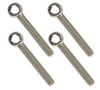 ANPTGHT 4 pernos de ojo de elevación de hombro M10 x 65 mm, acero inoxidable 304 para maquinaria de hombro, anillo de elevación para válvulas de compuerta de tuberías, sujetadores de tubería de acero