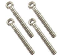 ANPTGHT 4 pernos de ojo de elevación de hombro M10 x 90 mm, acero inoxidable 304 para maquinaria de hombro, anillo de elevación para válvulas de compuerta de tuberías, sujetadores de tubería de acero