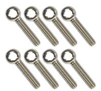 ANPTGHT 8 pernos de ojo de elevación de hombro M6 x 40 mm, acero inoxidable 304 para maquinaria de hombro, anillo de elevación para válvulas de compuerta de tuberías, sujetadores de tubería de acero