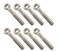 ANPTGHT 8 pernos de ojo de elevación de hombro M6 x 60 mm, acero inoxidable 304 para maquinaria de hombro, anillo de elevación para válvulas de compuerta de tuberías, sujetadores de tubería de acero