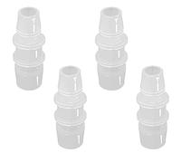 ANPTGHT Adaptador de accesorios de tubería reductor de manguera de 1/2 a 5/16 pulgadas, conector de junta de plástico para acuario, transporte doméstico, combustible, gas, aire líquido (paquete de 4)