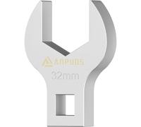ANPUDS Llave inglesa de 32 mm, llave inglesa de torsión de tipo V de 1/2", métrica, llave combinada para mantenimiento de grifos, tuercas de máquina y aire acondicionado