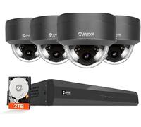 Anpviz 8CH Kit de Videovigilancia 6MP, 8CH 4K 2TB HDD NVR, Reconocimiento de Personas e Identificación de Vehículos, 4X Cámaras Domo de Vigilancia Exterior, Grabación Continua 24/7, IP66(Serie U)