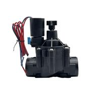 ANQECAJH Electroválvula Normalmente Cerrada de 1/2", 3/4" y 1" con Ajuste de caudal, 220 V, 12 V y 24 V, for riego de Jardines y Granjas.(DC Latching(6-20v))