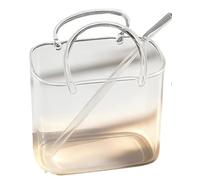 ANQKYO Bolsita De Cristal Para Bebidas Con Pajita Monedero de vidrio for bebidas con pajita, vaso único for beber 26oz, vasos bonitos y creativos, 2 uds