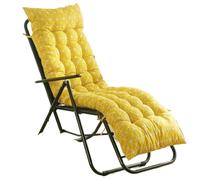 ANQKYO Cojín reclinable Suave for Bancos de jardín, cojín for Banco, Tiempo Libre, Respaldo Grueso, Almohadilla inclinable, otoño e Invierno para Exteriores(Yellow)