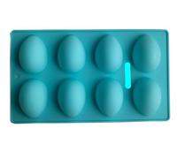 ANQKYO Molde De Silicona Para Hornear Huevos De Pascua Molde de silicona for huevos Pascua 3 uds for hornear, moldes Chocolate 24 cavidades, antiadherentes for congelador en forma huevo(Blue)