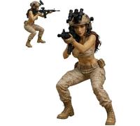 ANQKYO Objeto De ColeccióN De Escritorio Tactical Beauty Coleccionable de Escritorio Belleza táctica, Figura Mini Soldado táctico, en Miniatura fusilero Femenino(Color 04)