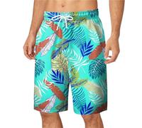 ANQKYO Pantalones Cortos de Playa de Vacaciones for Hombres, Pantalones Cortos Casuales, Pantalones Cortos de Tabla, Traje de baño de Vendaje elástico, bañador para NatacióN(Mix Color 07,3XL)