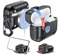 Anqrp MagArmor - Funda de apertura automática para AirPods Pro de 2ª/1ª generación con imanes integrados, apertura automática con una sola pulsación, compatible con carga Mag-Safe, protección de grado