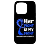 Anquilosante Espondilitis Concientización Cinta Azul Familia Fighter Carcasa para iPhone 15 Pro