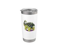 Anquilosaurio de dibujos animados Vaso térmico de acero inoxidable de doble pared