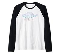 Anquilosaurio, Dino, Dinosaurio Camiseta Manga Raglan