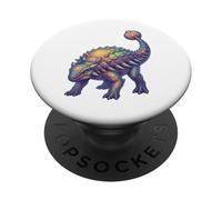 Anquilosaurio Dinosaurio Vida Prehistórica Especies Blindadas PopSockets PopGrip Adhesivo
