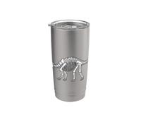 Anquilosaurio Esqueleto Dinosaurio Fósil Paleontólogo Dino Vaso térmico de acero inoxidable de doble pared
