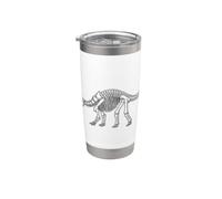 Anquilosaurio Esqueleto Dinosaurio Fósil Paleontólogo Dino Vaso térmico de acero inoxidable de doble pared