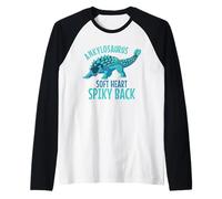 Anquylosaurus Dino Soft Heart Spiky Back Camiseta Manga Raglan