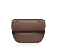 ANram Caja de Almacenamiento para Respaldo de Asiento de Coche para BMW X5 G18 2022-2023,Accesorio multifunción de Cuero PU,C-Brown