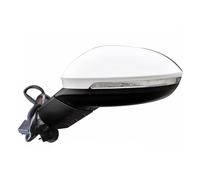 ANRAM Espejo Completo para VW Golf 8 MK8 2019 2020 2021 2022 2023,Conjunto Espejo Retrovisor Espejo Retrovisor Eléctrico Ajustable Y Calefactable,A-White-Left-6 Wire