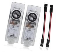 Anrbb Luz de proyector LED para puerta de coche, 2 unidades de iluminación de logo para puerta con LED, proyector de luz para puerta de coche con logo de marca, compatible con 1, 2, 3, 4, 5, 6, 7, X1