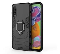 Anreixx Funda Compatible con Samsung Galaxy A90 5G, Funda Blindada con Soporte para Coche, Funda Protectora de Doble Capa de PC Duro y TPU Suave para Todo el Cuerpo