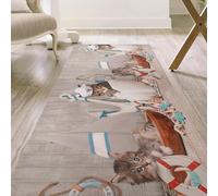 ANRO Alfombra de cocina lavable, para pasillo, antideslizante, fácil de limpiar, 52 cm de ancho, 160 x 52 cm