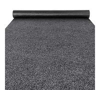 ANRO Felpudo antisuciedad, antideslizante, para interior y exterior, lavable, para pasillo, entrada, poeta, venta por metros, color gris, 220 x 100 cm (rectangular)