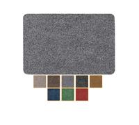 ANRO Felpudo antisuciedad, lavable, impermeable, resistente, para entrada, puerta, pasillo, cocina, dormitorio, poeta, tamaño 40 x 60 cm, color gris