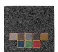 ANRO Felpudo antisuciedad, lavable, impermeable, resistente, para entrada, puerta, pasillo, cocina, dormitorio, poeta, tamaño 80 x 120 cm, color negro
